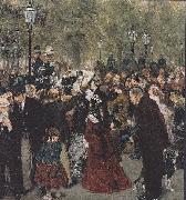 Abreise Konig Wilhelms I Adolph von Menzel